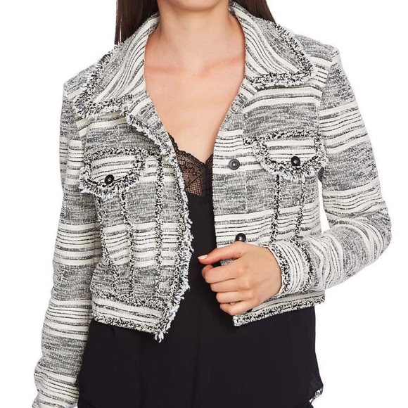 1. State Jackets & Blazers - 1. State Tweed Crop Jacket 🍁 🍂